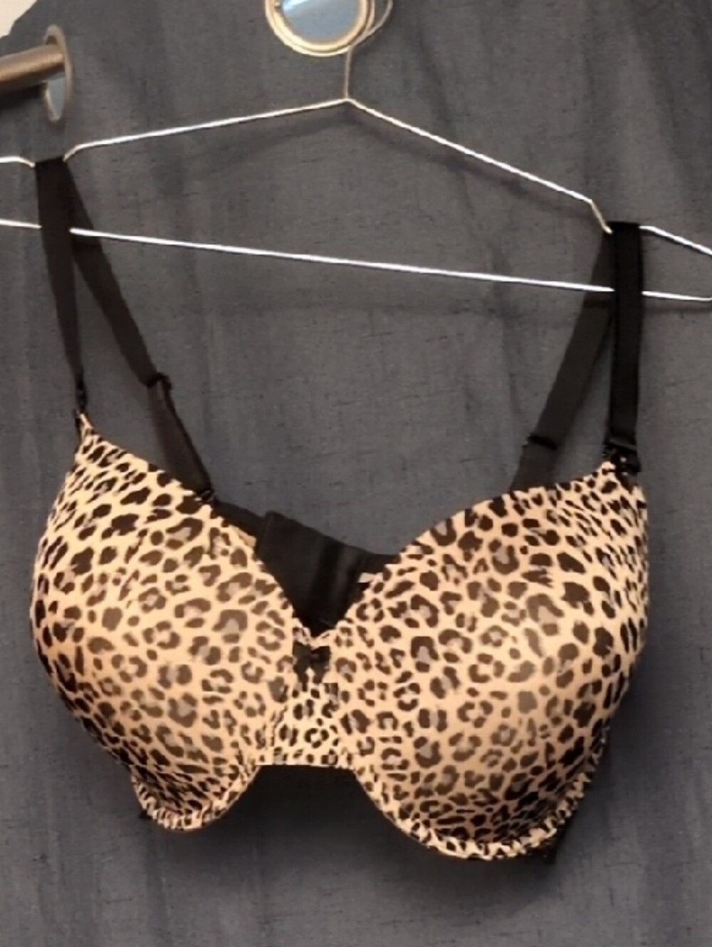 Paramour Felina Cheetah Print Memory Foam Convertible Underwire Bra 255455 36H